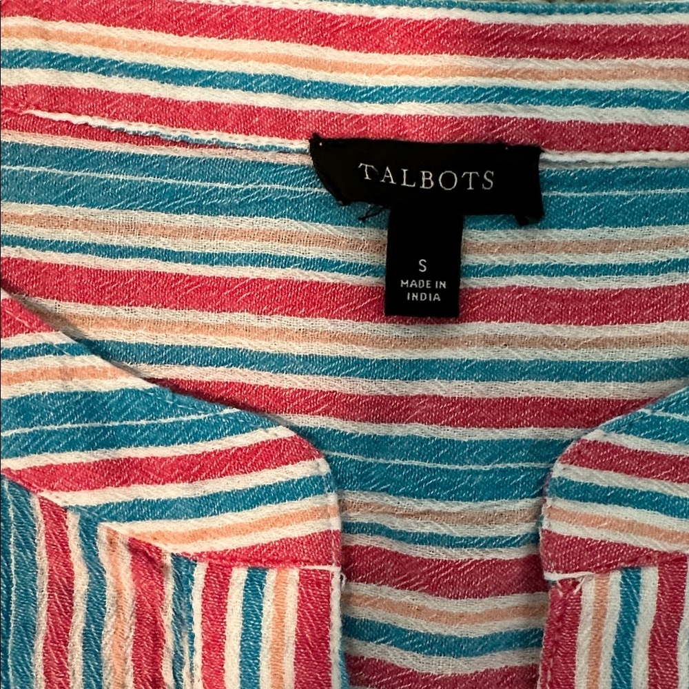 Talbots 100% Cotton Blouse PTP 21 - Picture 5 of 8